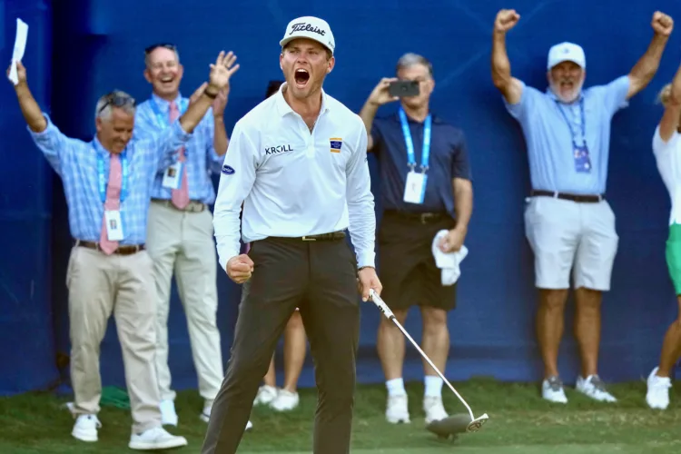 Brennan climbs into FedEx Cup with win at Wyndham
